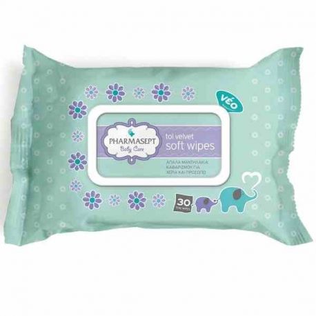 Tol Velvet Baby Soft Wipes (30 τεμάχια)