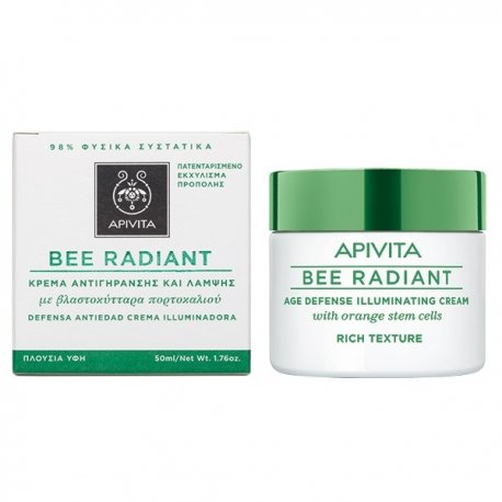 Apivita Bee Radiant ΚΡΕΜΑ ΑΝΤΙΓΗΡΑΝΣΗΣ-ΠΛΟΥΣΙΑ ΥΦΗ 50ml