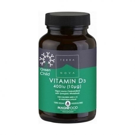 ΤΕRRANOVA Green Child Vitamin D3 400 iu 50caps