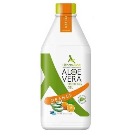 Litinas Aloe ΠΟΣΙΜΟ Aloe Vera Gel ΠΟΡΤΟΚΑΛΙ 1lt