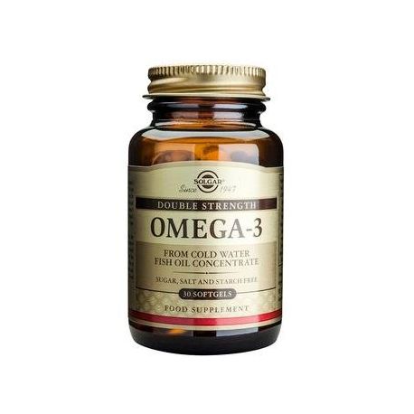 SOLGAR OMEGA-3 DOUBLE STRENGTH 30 softgels