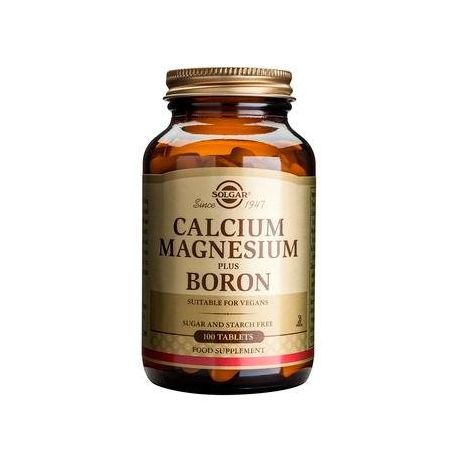 SOLGAR CALCIUM MAGNESIUM + BORON 100 tabs