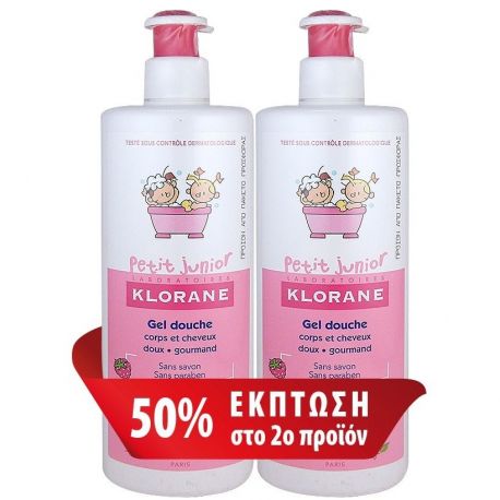 Klorane Petit Junior Gel Douche 2x500ml ΣΩΜΑ-ΜΑΛΛΙΑ