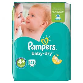 Pampers Baby Dry Maxi Plus No. 4 + (9-20 kg), 41 τμχ