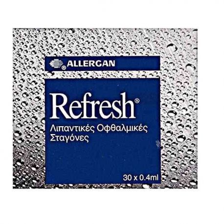 Allergan Refresh Λιπαντικές Οφθαλμικές Σταγόνες 30x0.4ml