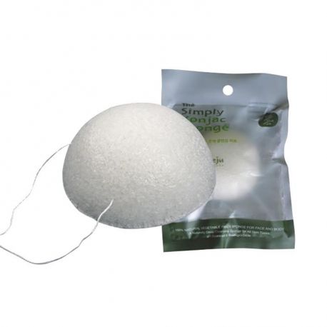 The Simply Konjac Sponge Face Half Ball White