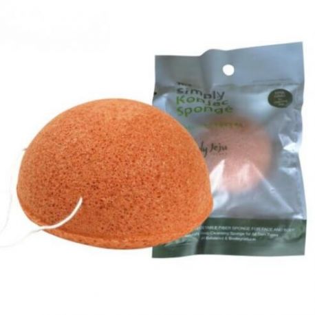The Simply Konjac Sponge Face Half Ball Pink