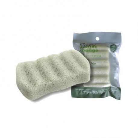The Simply Konjac Sponge 6 Waves Green