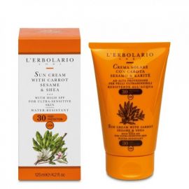 L'Erbolario Crema solare SPF30 Αντιηλιακή Κρέμα με Καρότο για πο