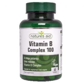 NATURES AID Vitamin B Complex 100mg (Time Release) - 60tabs