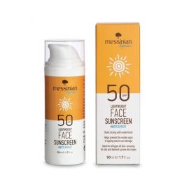 MESSINIAN SPA ΜΑΤ ΑΝΤΙΗΛΙΑΚΗ ΚΡΕΜΑ ΠΡΟΣΩΠΟΥ SPF50 - 50ML