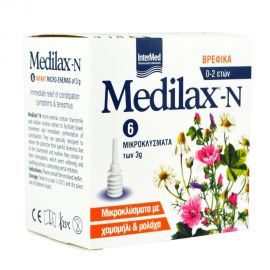 INTERMED MEDILAX-N ΜΙΚΡΟΚΛΥΣΜΑΤΑ ΒΡΕΦΩΝ - 6x3gr