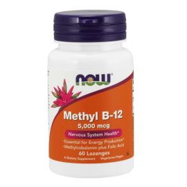 NOW Vitamin B-12 Methyl 5000mcg - 60 lozenges