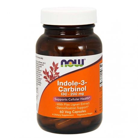 NOW Indole-3-Carbinol 13C/200mg - 60 Vcaps