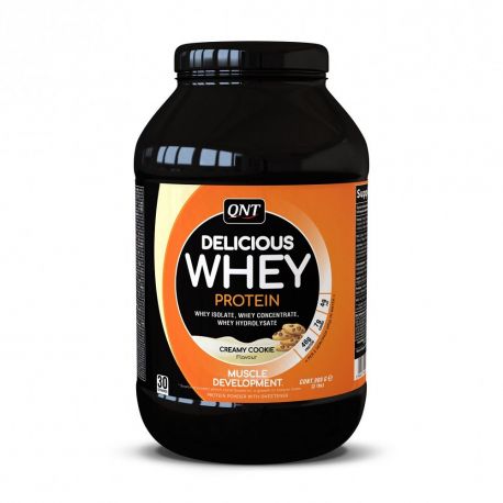 QNT DELICIOUS WHEY PROTEIN POWDER Creamy Cookie - 908g