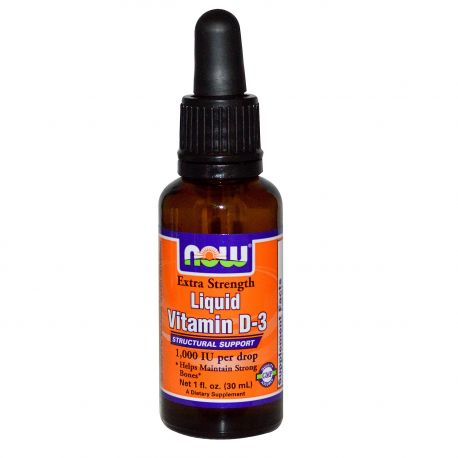 Now Foods Vitamin D-3 Liquid (1,000 Iu/Drop) Extra Strength - 1 