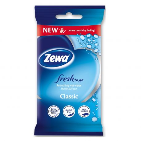 ZEWA Fresh to Go Classic Υγρά Μαντηλάκια - 10τμχ.