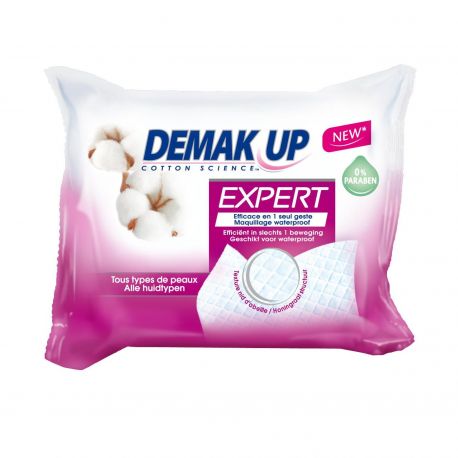 DEMAK'UP Expert Wipes Υγρά Μαντηλάκια Ντεμακιγιάζ - 23 τμχ.