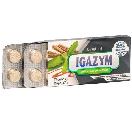 Igazym Παστίλιες για το Λαιμό - Γλυκόριζα-Καραμέλα 20τμχ