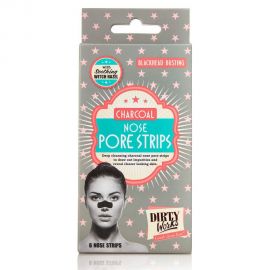 DIRTY WORKS Blackhead Busting Charcoal Nose Pore Strips - 6τεμ.