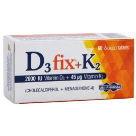 UNIPHARMA D3 fix 2000 IU+Κ2 45 mcg [small BTx60TAB] 60pcs