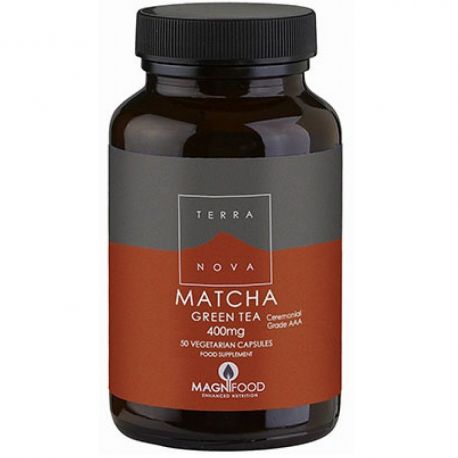 TERRANOVA Matcha Green Tea 400mg (organic-Ceremonial Grade AAA) - 50 capsules