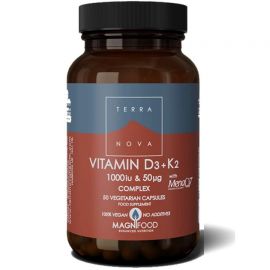 TERRANOVA Vitamin D3 1000 iu Complex with Vitamin K2 50ug Complex - 50 capsules