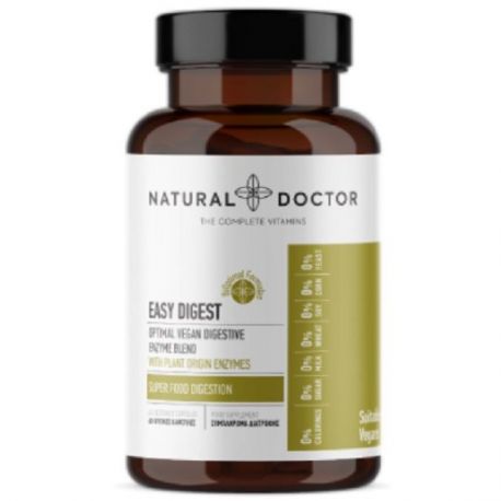 NATURAL DOCTOR Easy Digest Συμπλήρωμα Διατροφής με Πεπτικά Ένζυμ