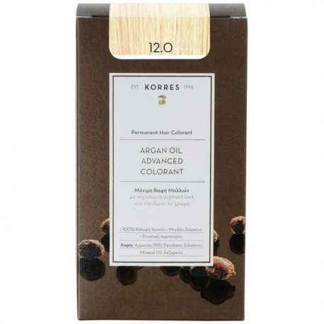 Korres Βαφή Μαλλιών Argan oil advanced colorant SPECIAL BLONDE 12.0