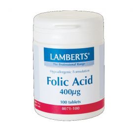 LAMBERTS FOLIC ACID 400mcg 100 tabs