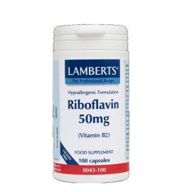LAMBERTS RIBOFLAVIN 50mg (Vitamin B2) 100 caps