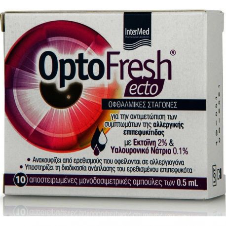 Intermed OPTOFRESH, Κολλύριο, 10 Αμπούλες χ 0,5ml