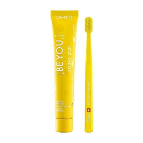 CURAPROX BE YOU Rising Star SET (κίτρινο) – Οδοντόκρεμα 90 ml + Οδοντόβουρτσα CS 5460