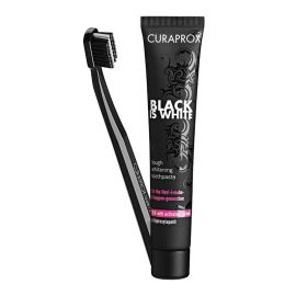 CURAPROX Black is White set (CS 5460 + whitening paste 90ml)– Οδοντόβουρτσα & λευκαντική οδοντόκρεμα