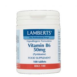 LAMBERTS VITAMIN B6 (pyridoxine) 50mg 100 tabs
