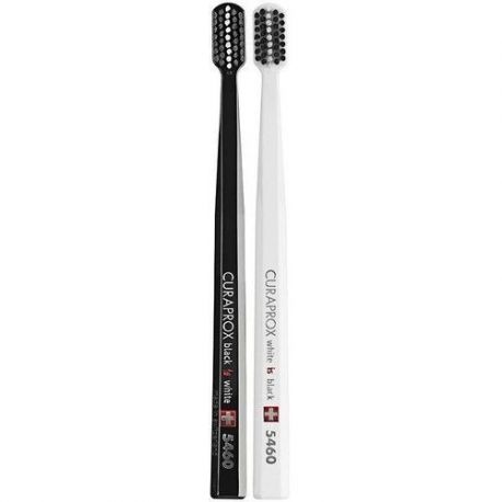 CURAPROX Black is White duo pack W/B (1 άσπρη +1 μαύρη CS 5460)– Οδοντόβουρτσες