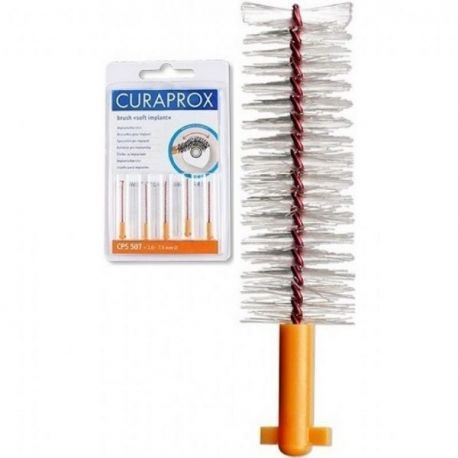 CURAPROX CPS 507 soft implant (ΠΟΡΤΟΚΑΛΙ - 5 τεμάχια) – Μεσοδόντια βουρτσάκια