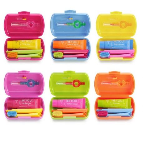 CURAPROX Travel Set οδοντόβουρτσα-οδοντόπαστα- μεσοδ.βουρτσ.- BE YOU 10ml
