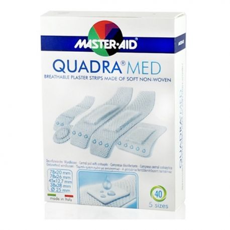 MASTER AID QUADRA MED (Κασετίνες σε λευκό χρώμα) Quadra - 40 strip ΔΙΑΦΟΡΑ.
