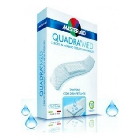 MASTER AID QUADRA MED (Κασετίνες σε λευκό χρώμα) Quadra - 6 strip FINGER.