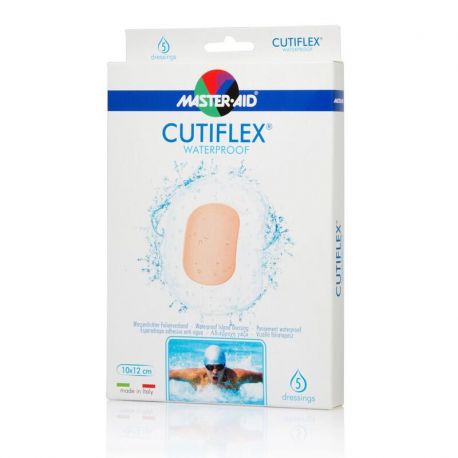 MASTER AID CUTIFLEX (Γάζες αυτοκόλλητες διαφανείς - αδιάβροχες) Cutiflex - 10x12cm (5,5x7,2) 5τεμ.