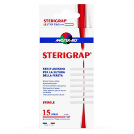 MASTER AID Sterigrap (7,5x0,3) - Ταινίες Σύγκλησης Τραυμάτων 15τεμ.