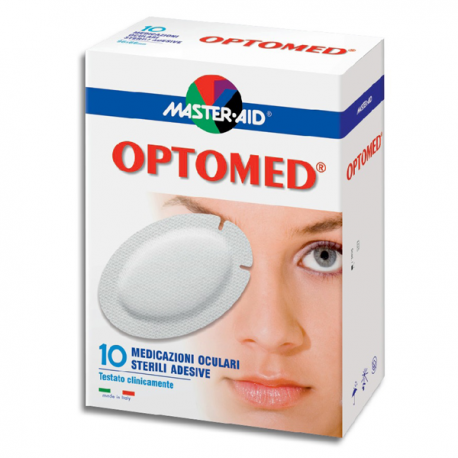 MASTER AID OPTOMED (Οφθαλμική αυτοκόλλητη γάζα) Optomed - Super 10τεμ. (96x66mm).