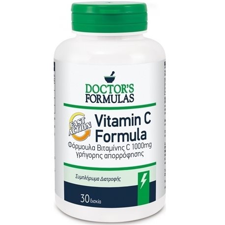 DOCTORS FORMULAS VITAMIN C 30 VEG.TABS FAST-ACTION C 1000mg