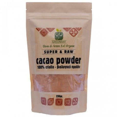 Greenbay Cacao Powder, Κακάο σε σκόνη -RAW -BIO 250gr
