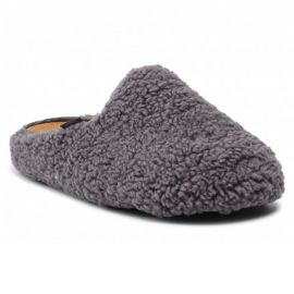 Scholl Maddy Dark Grey Γυναικείες Παντόφλες με Ανατομικό Πάτο Bioprint Technology (MF9537)