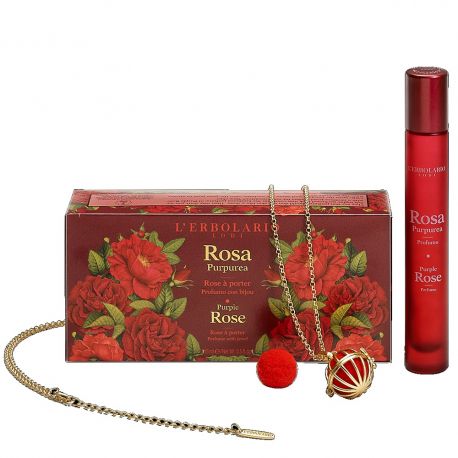L’Erbolario Rosa Purpurea Limited Edition – Profumo 15ml & Κολιέ Κόσμημα
