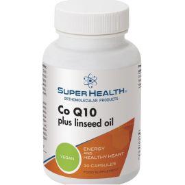 Super Health Co Q10 Plus Linseed Oil 50mg 30caps