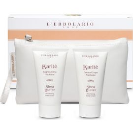 L΄Erbolario Karite Shea Butter Nourishing Bath Cream 75ml & Nourishing Body Cream 75ml
