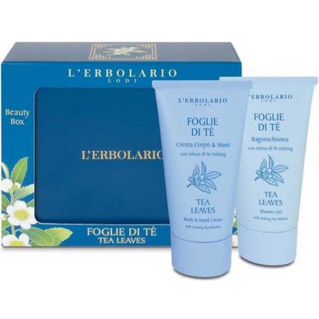 L'ERBOLARIO FOGLIE DI TE BEAUTY BOX SHOWER GEL 75ml & BODY CREAM 75ml